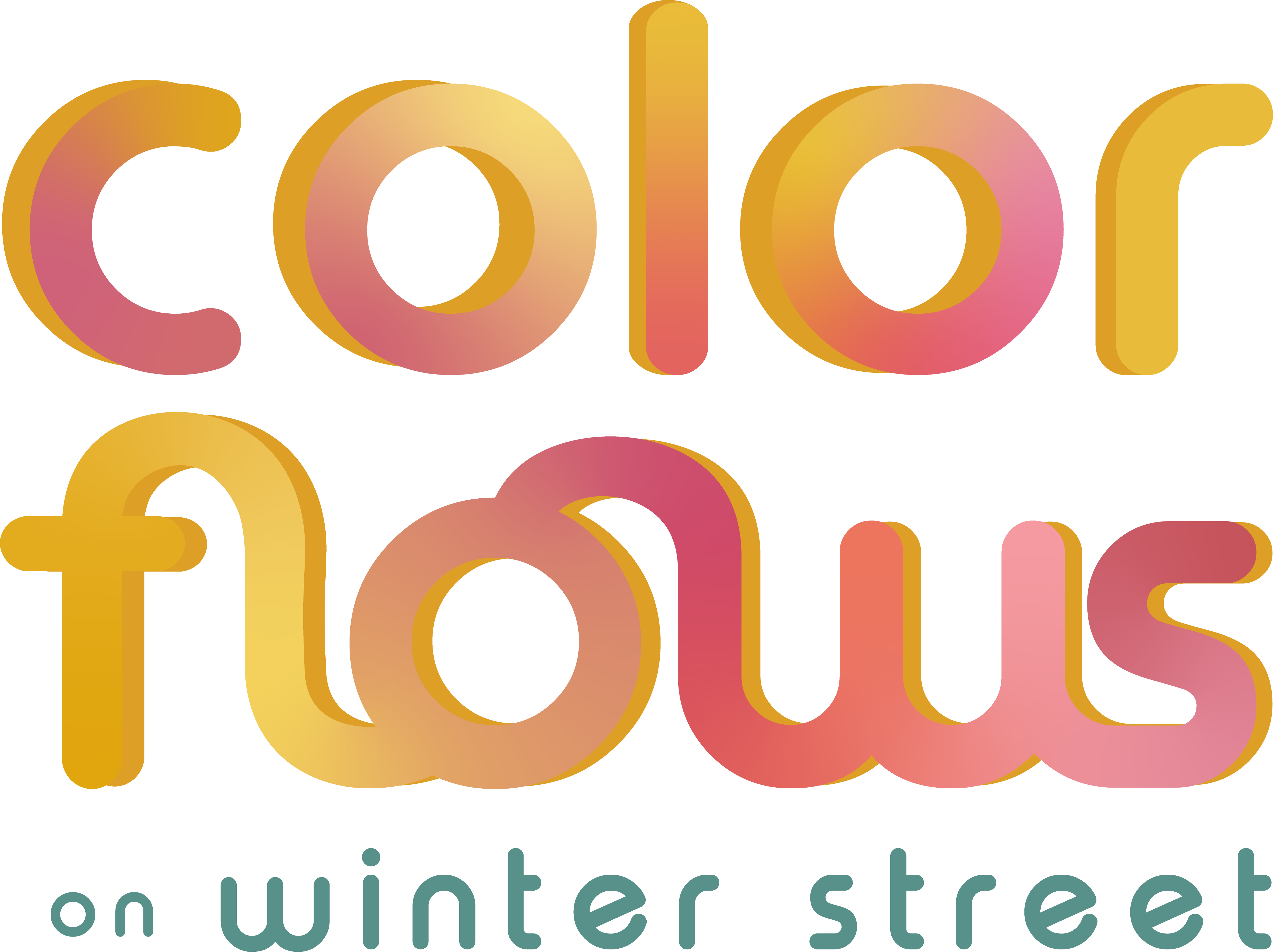 logo for "Color Flows on Winter Street"