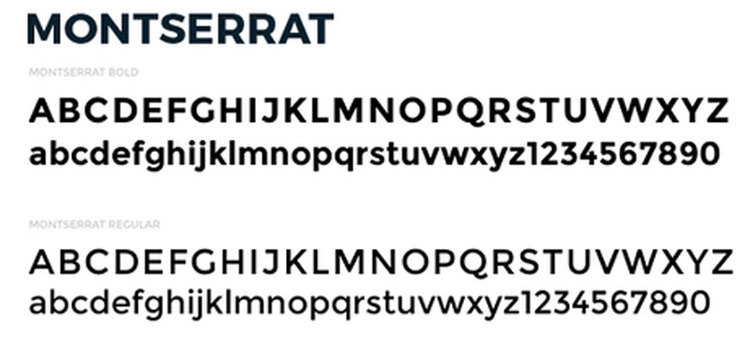 Image for boston gov typeface: montserrat
