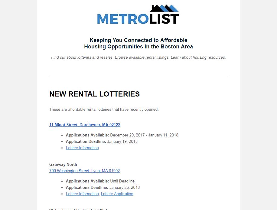 Image for the new version of our metrolist newsletter 