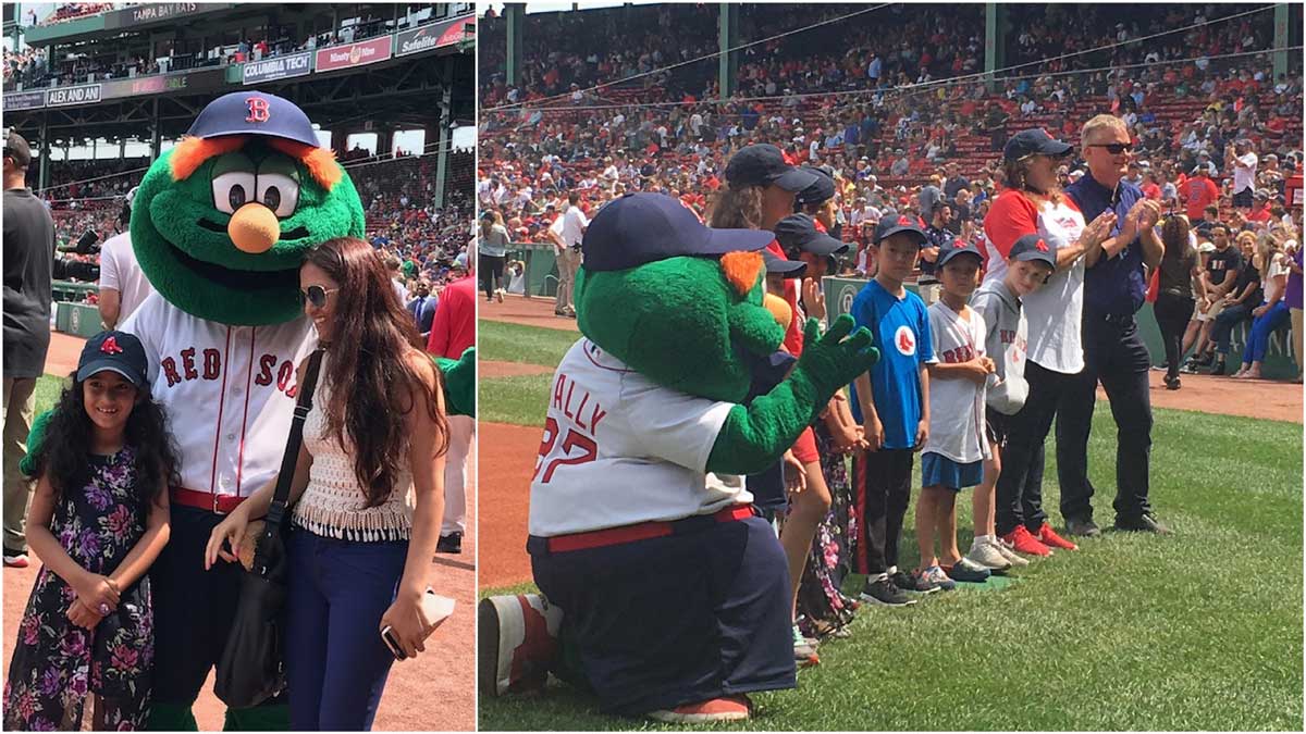 Image for read your way to fenway contest winners at the game