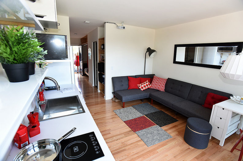 Image for another interior photo of the smaller housing unit