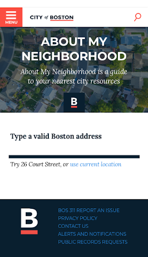 Image for version two of the my neighborhood resources landing page