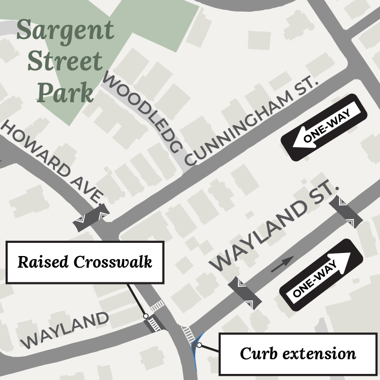 Howard Avenue and Wayland Street in Boston