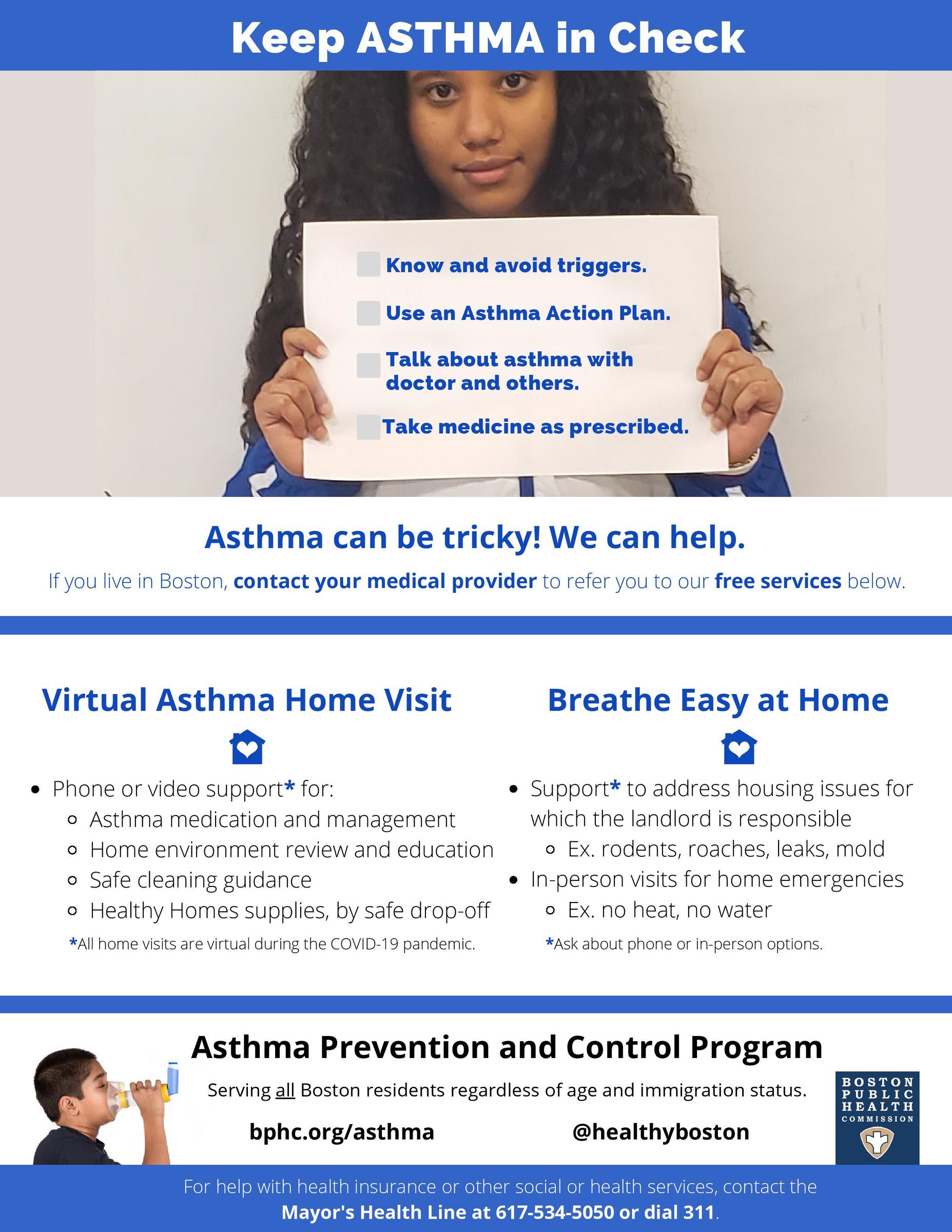 BPHC Asthma Program Flyer - ENG