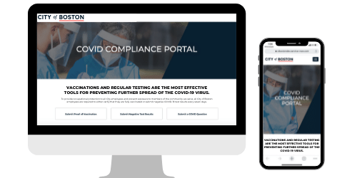 COVID-19 compliance portal