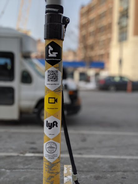 DTPR stickers at Kenmore lyft zone