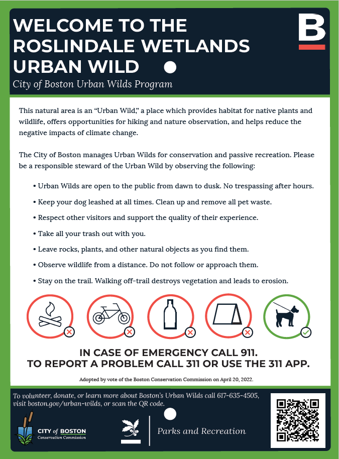 Urban Wilds Sign Example
