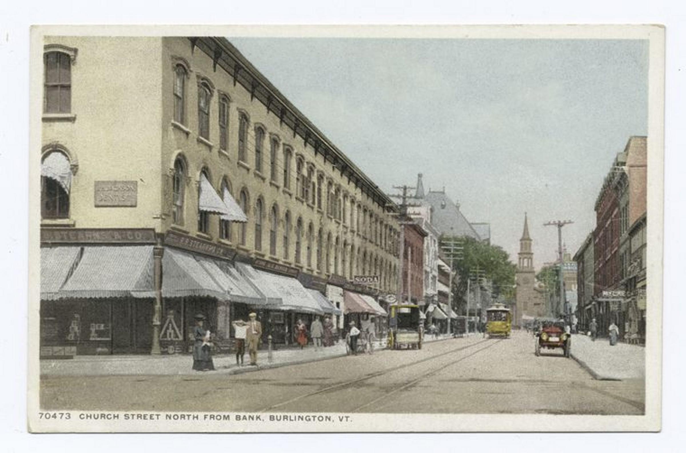 Church Street, Burlington, Vermont, 1898, New York Public Library