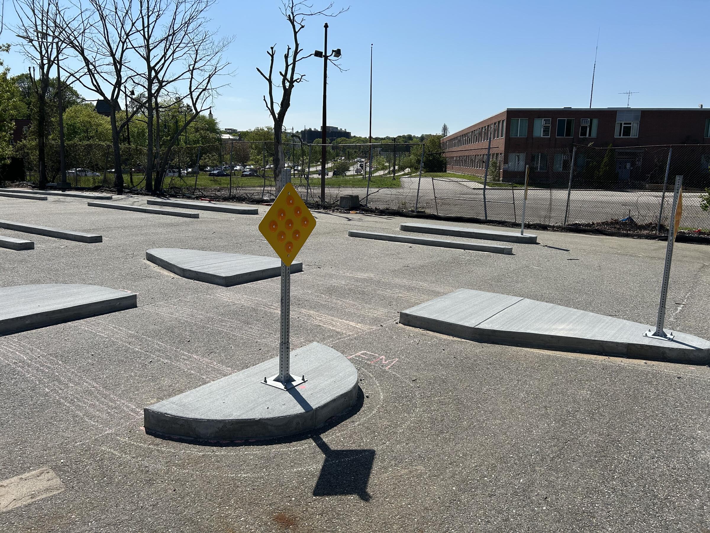Pedestrian crossing island configurations