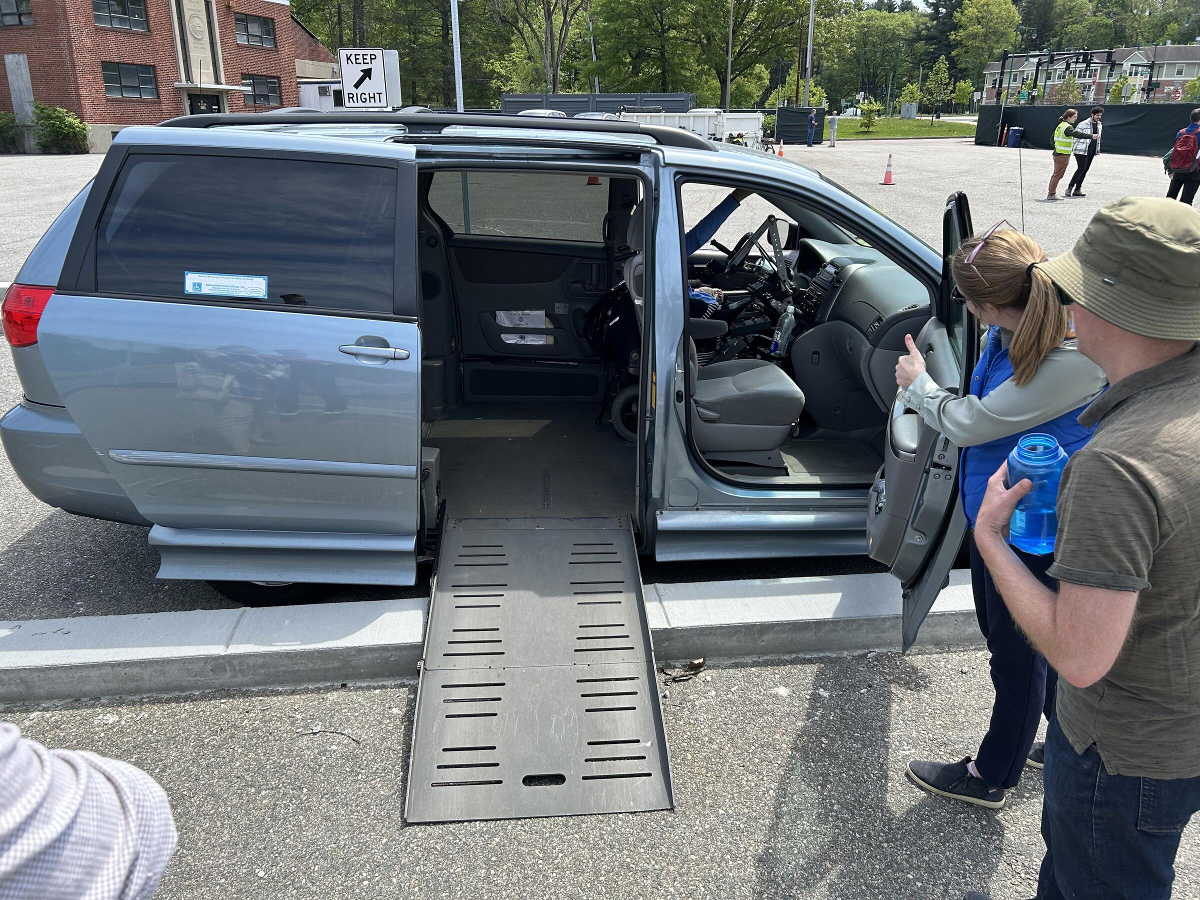 At a Q&A for City staff testing wheelchair ramp deployments