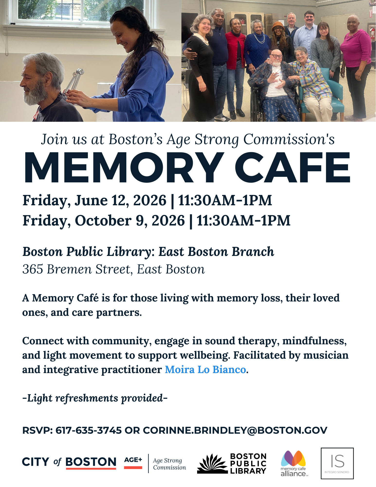 Age Strong Rotating Memory Cafe - East Boston