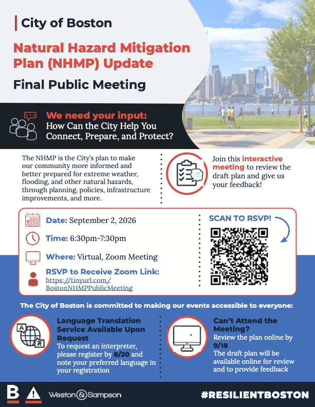 September 2, 2026 Natural Hazard Mitigation Plan Update Public Meeting 