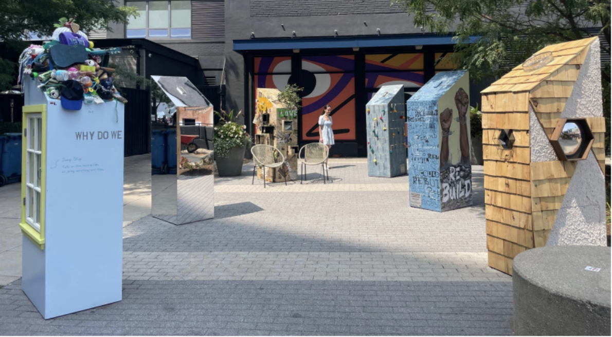 Photograph of the Be the Change exhibition. 
