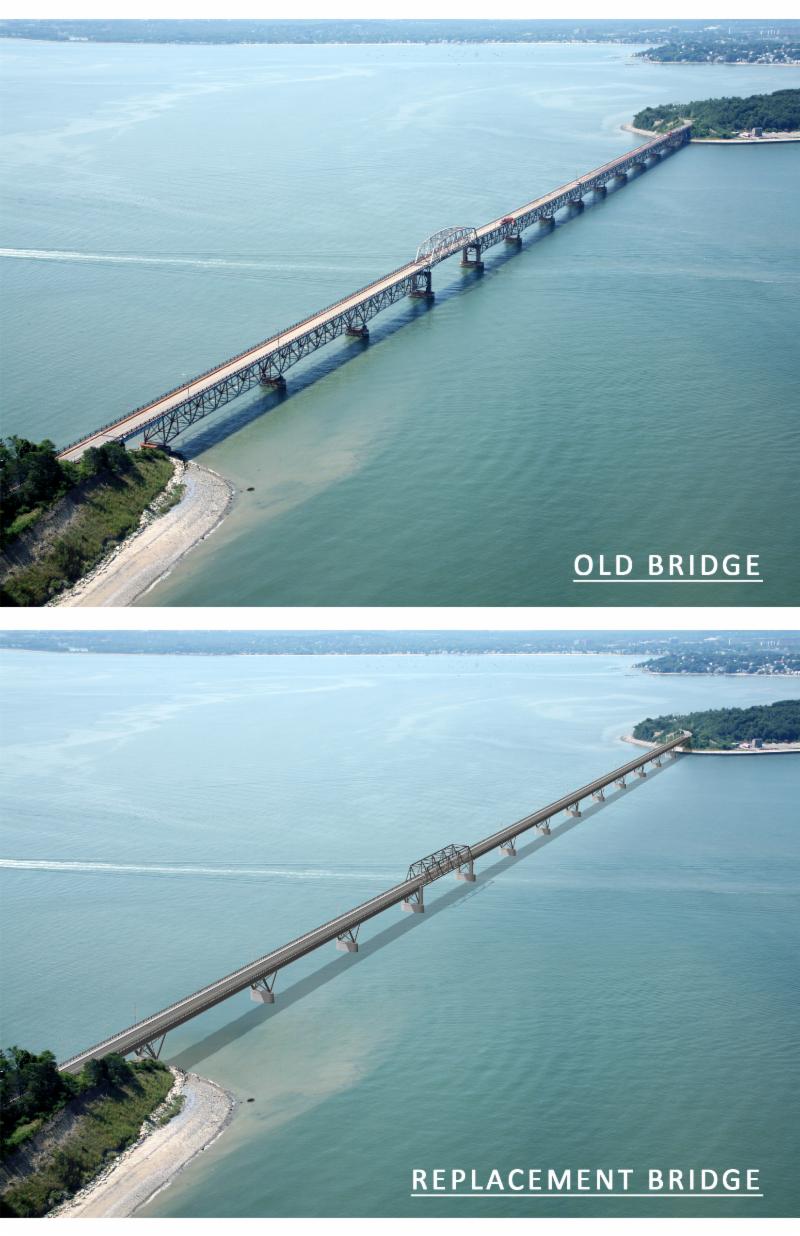 Image for existing and new bridge