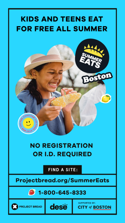 Boston Summer Eats Flyer with Already Listed Information