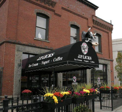 store front of jp licks ice cream store