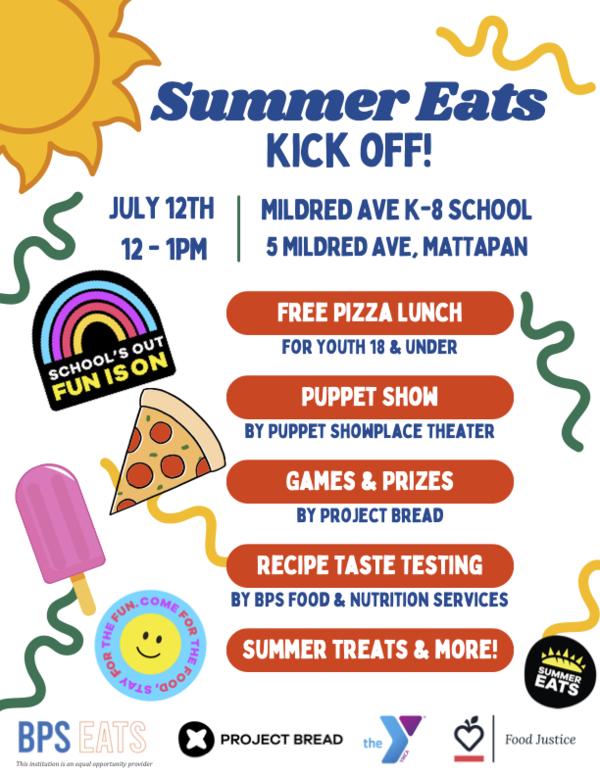 Boston Summer Eats Kickoff event flyer 2024