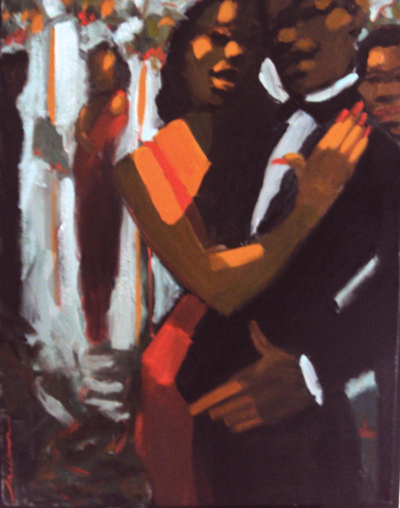 Painting by Robert Freeman on display at Boston City Hall