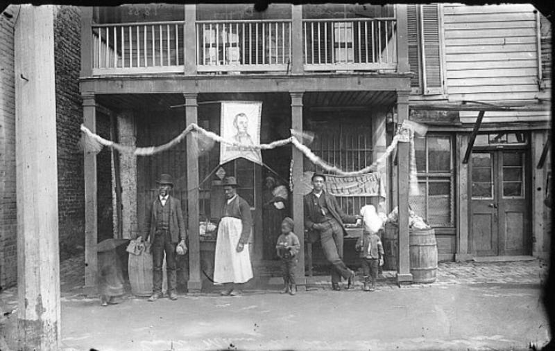 Emancipation Day, 1888--East Main Street near 21st Southside, Richmond, VA,  Valentine Richmond History Center 