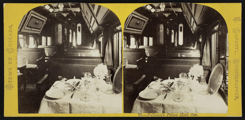 Pullman's Palace Hotel car, Stereo views, Historic New England