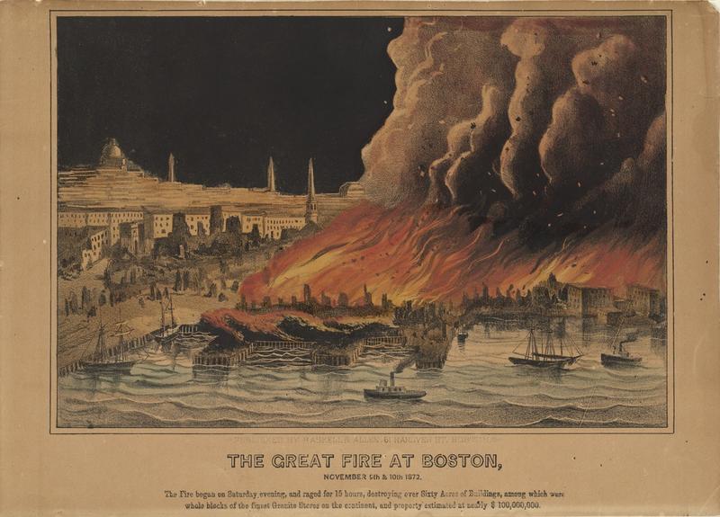 The Great Fire at Boston, November 9th and 10th, 1872, Boston Pictorial Archive