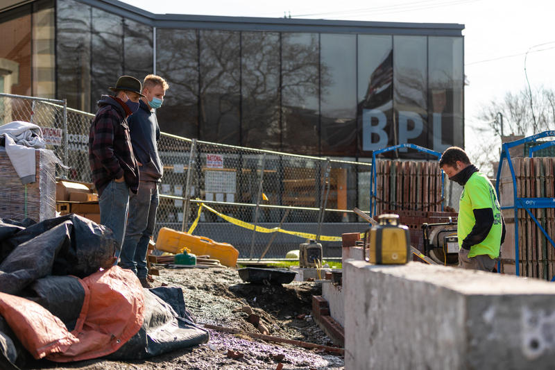 Photo of Jamaica Plain public art installation
