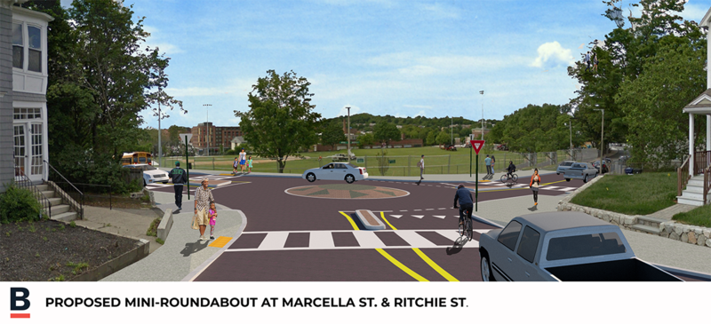 Marcella Street and Ritchie Street Intersection rendering