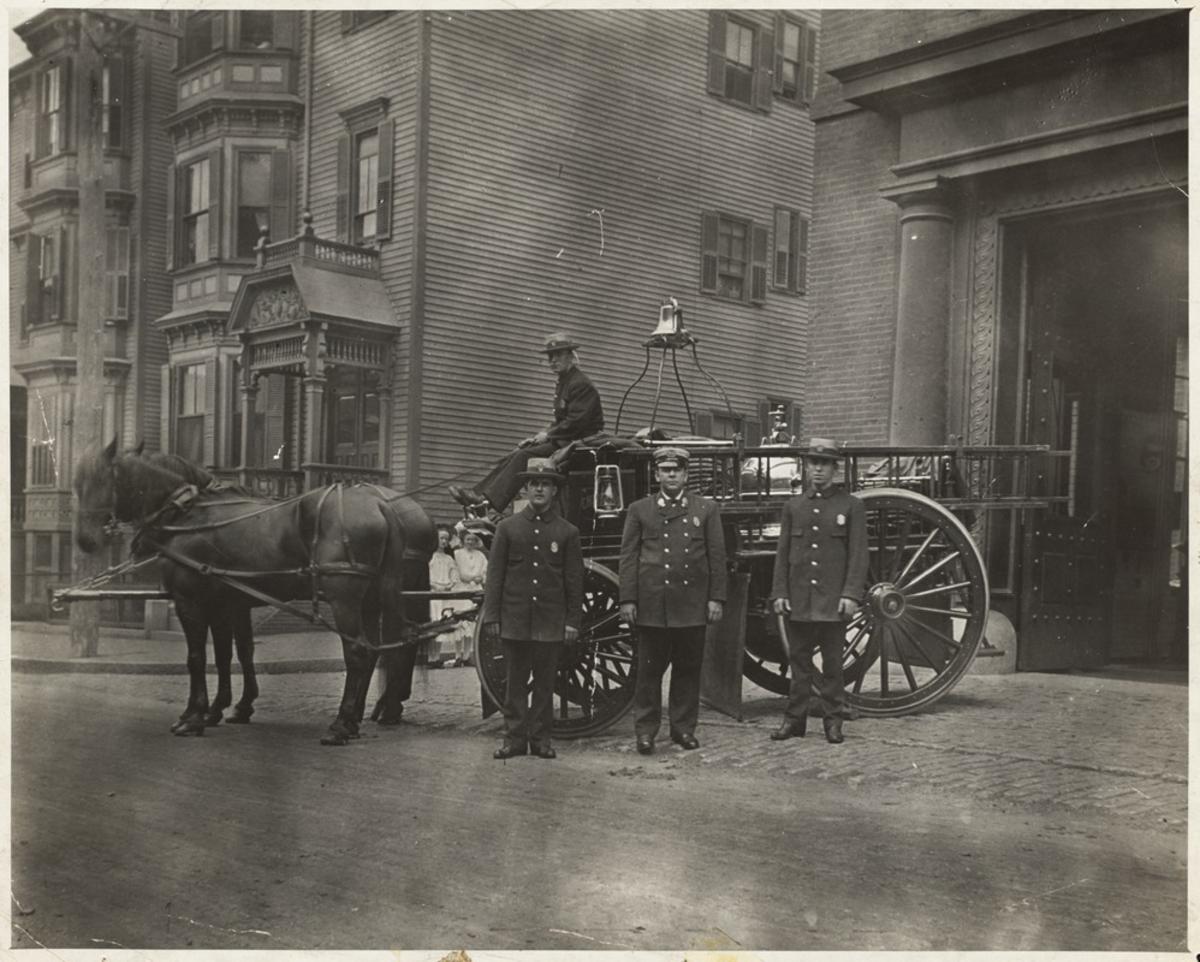 Fire Engine, East Boston, circa 1920,  Boston Public Library