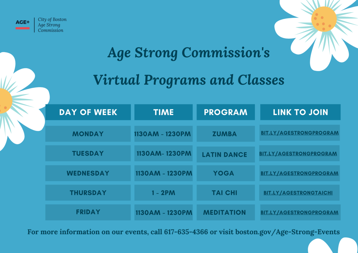 Age Strong's Virtual Programs