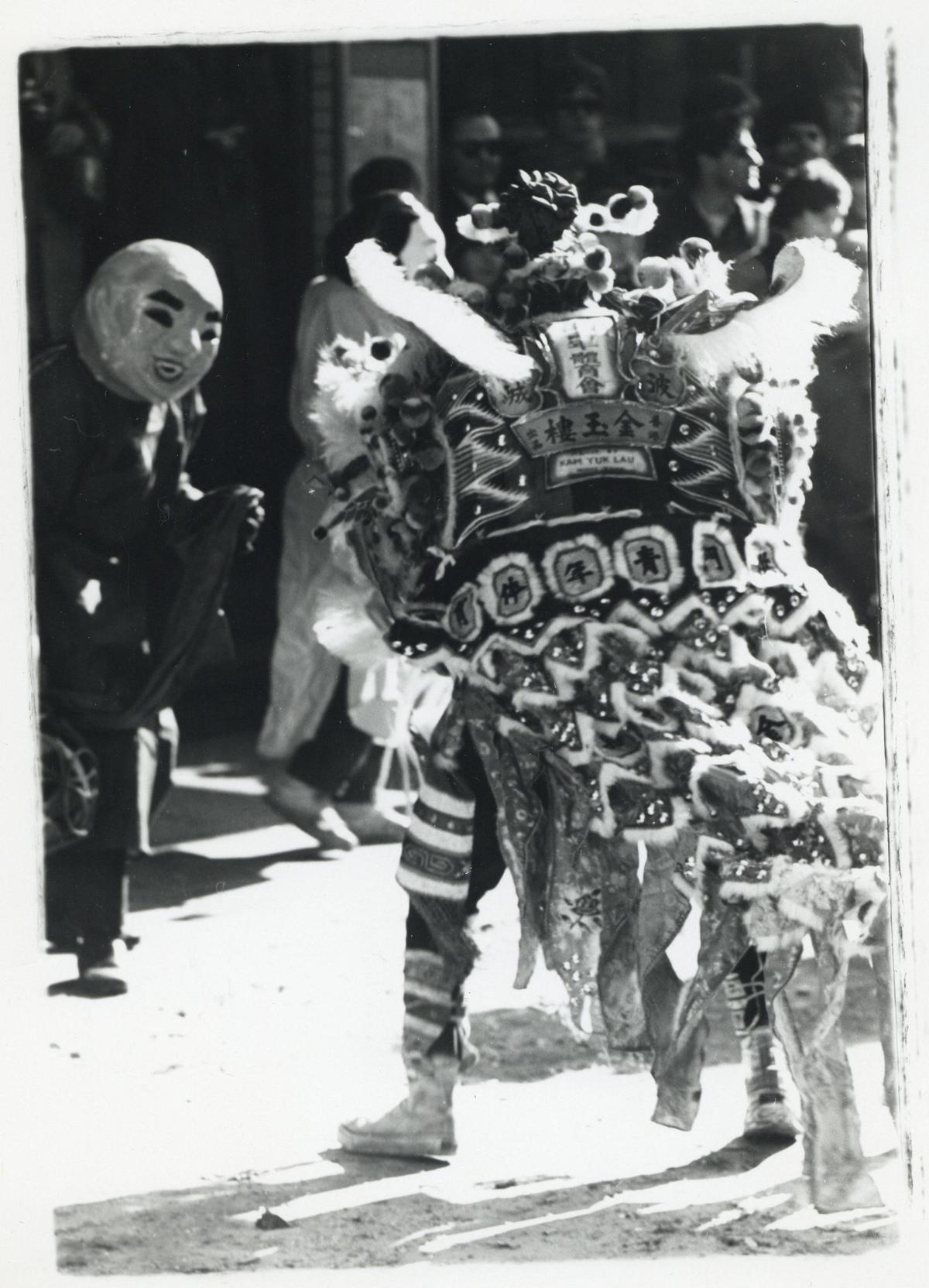 Chinese New Year celebration, Chinatown, Boston, MA., circa 1968-1970, Boston City Archives