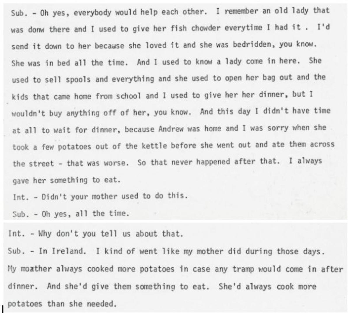 Nora Casey Oral History