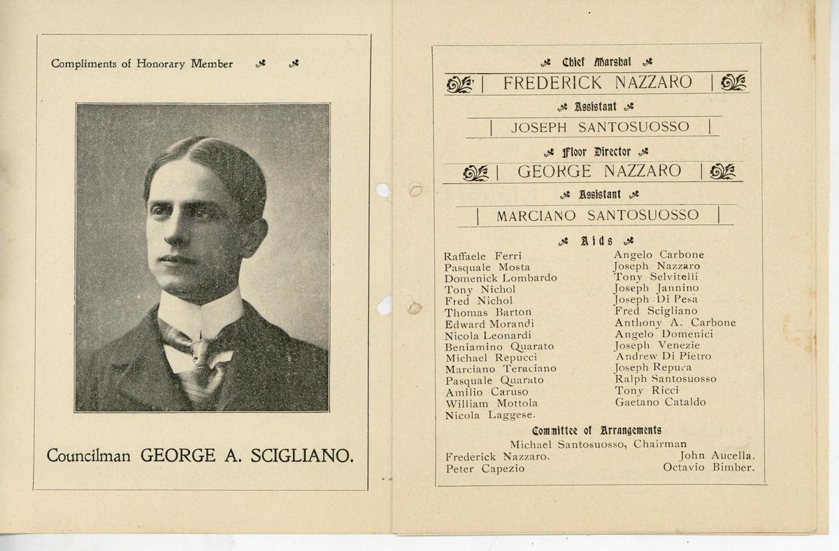 Paul Revere Social Club Program 1