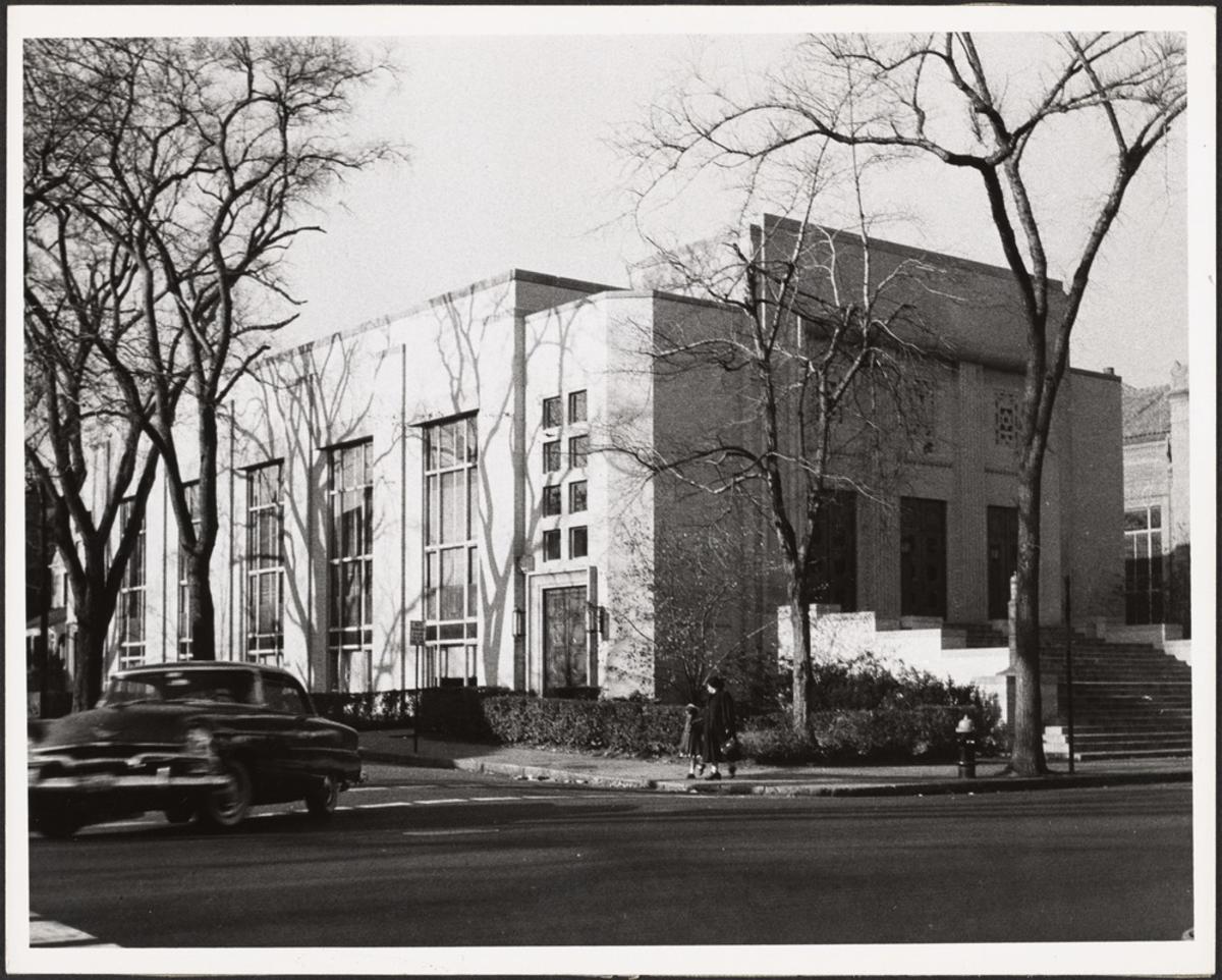 Temple Kehillath Israel, Brookline, circa 1965, Public Library of Brookline