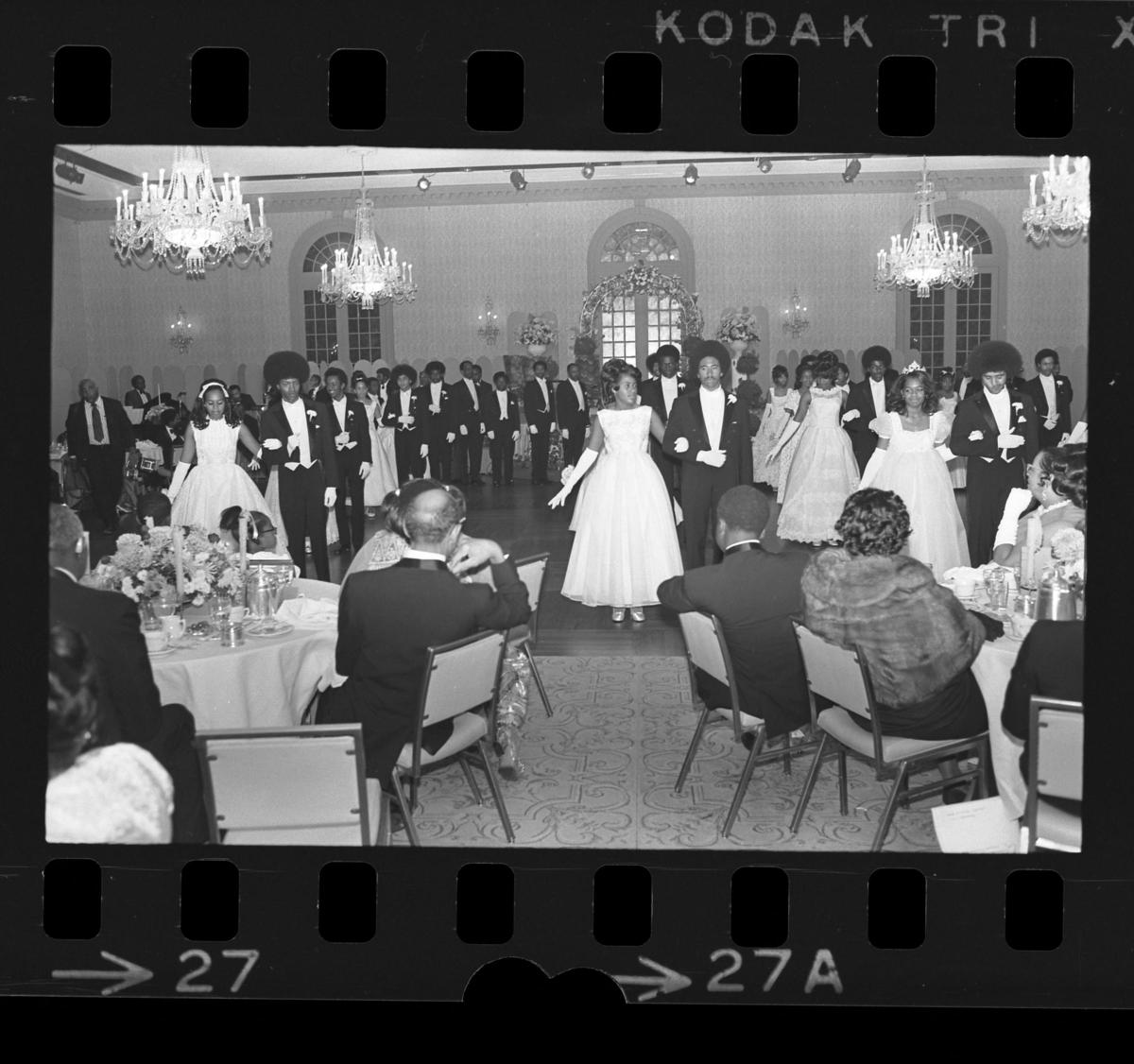 African American debutantes the Questionettes presentation at the Sheraton Universal in Los Angeles, Calif., 1972