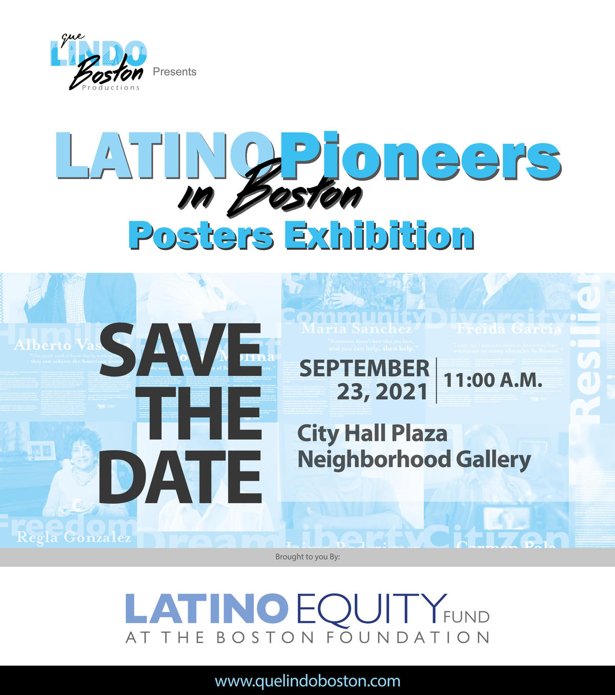 Latino Pioneers reception flyer