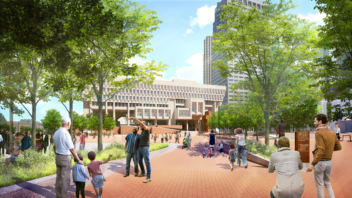 City Hall Plaza rendering