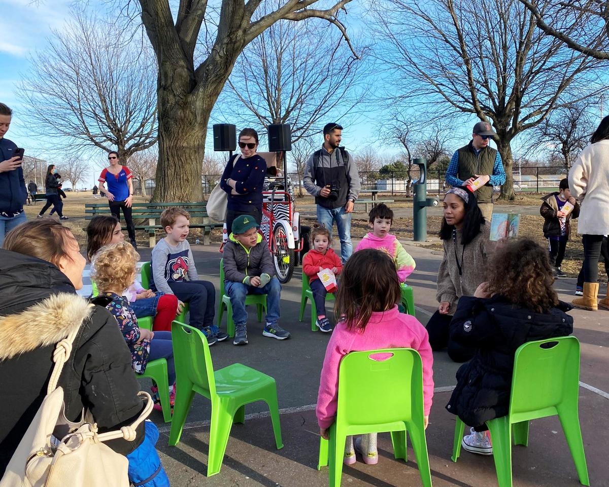 Participants in the recent Winter Warmer event at Moakley Park