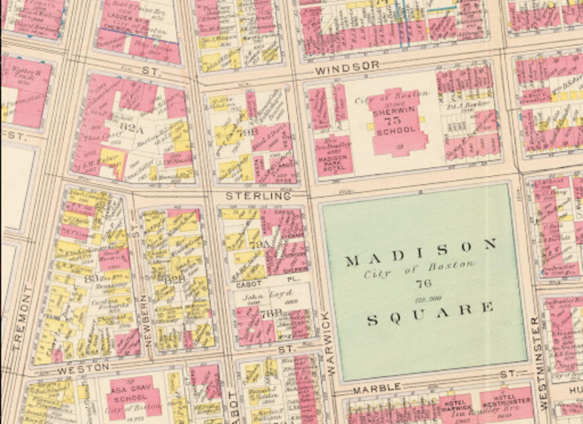 Atlas of the City of Boston: Roxbury (1915) by George W. and Walter S. Bromley 