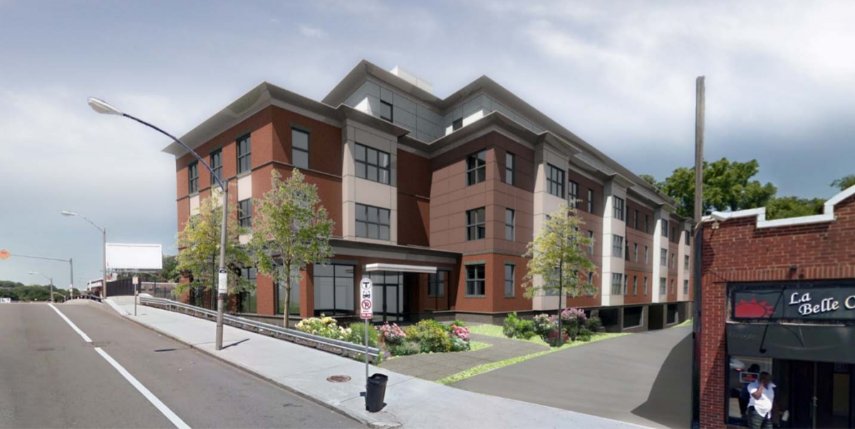 A rendering of Morton Station Village