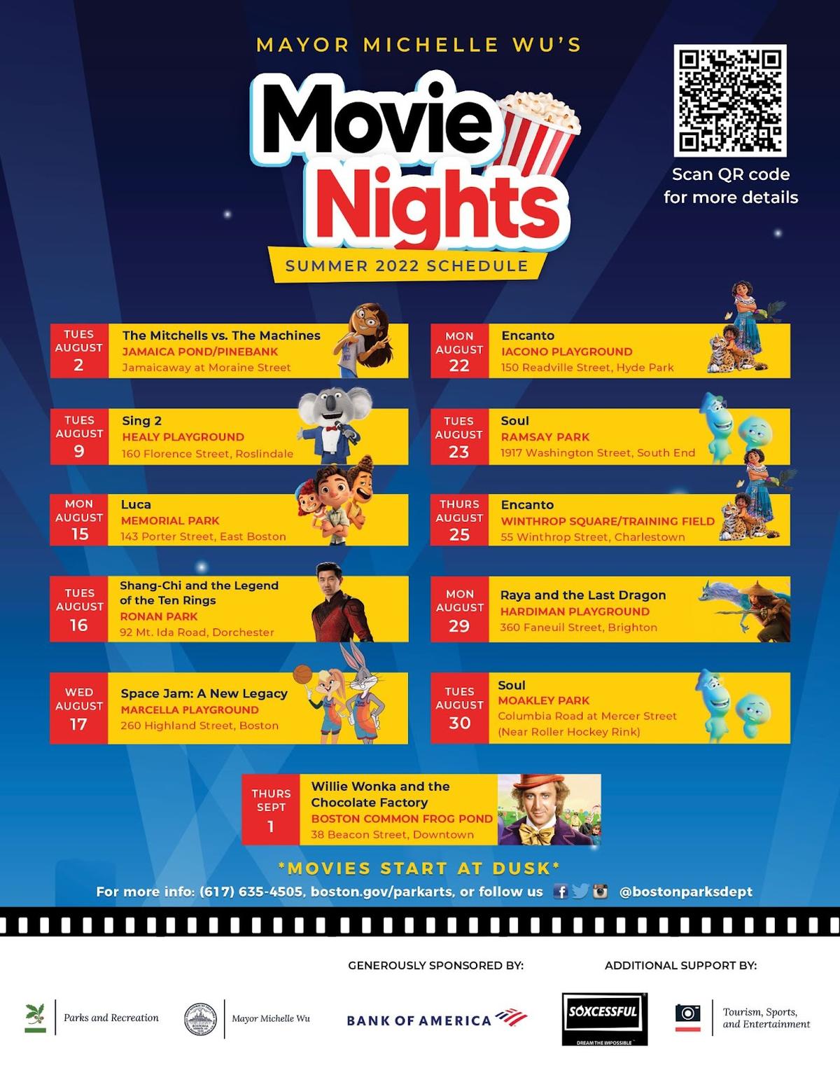 Mayor's Movie Nights poster