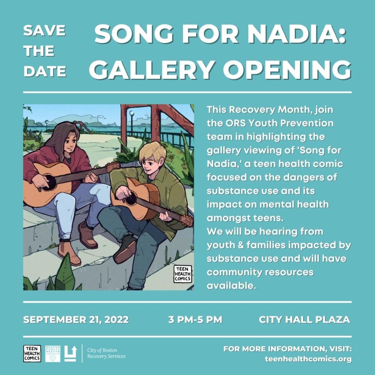 Song for Nadia flyer