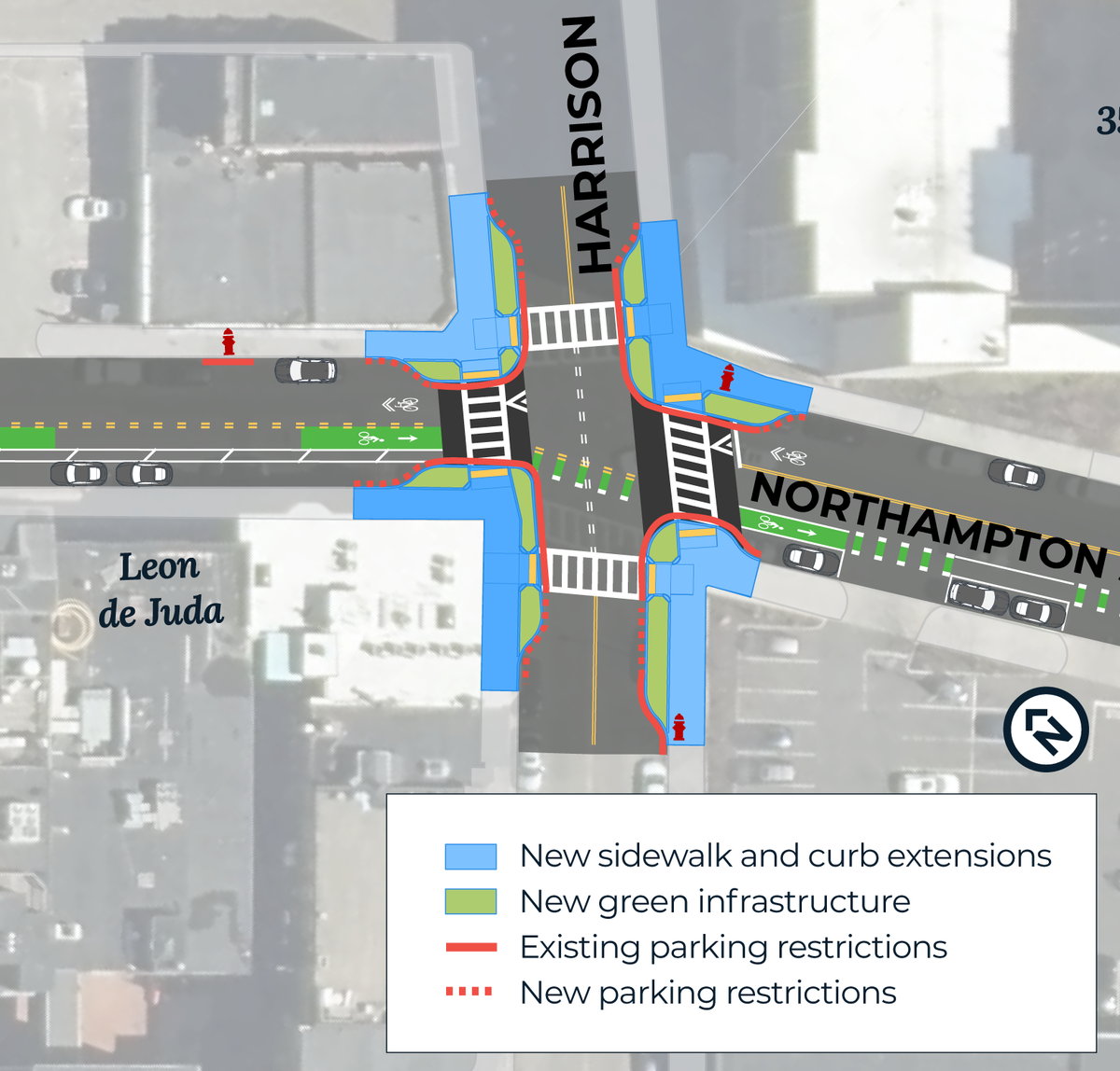 2022-06 Northampton and Harrison improved crossing