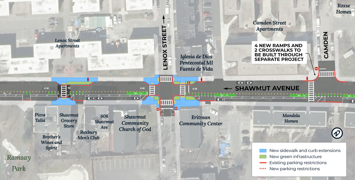 Final Design for Shawmut Avenue between Ramsay Park and Camden Street