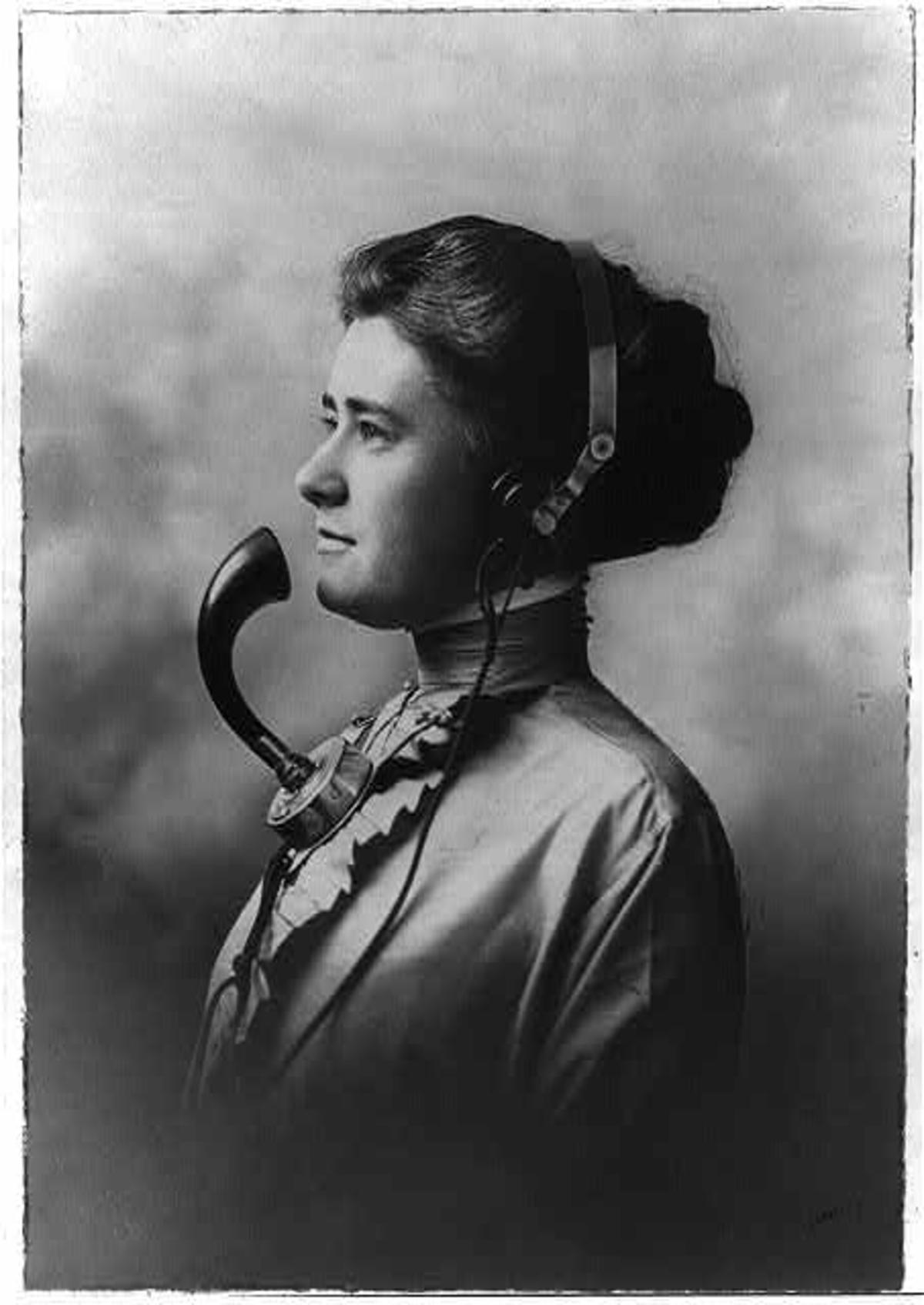A Telephone Operator,” New England Telephone & Telegraph Company, circa 1911