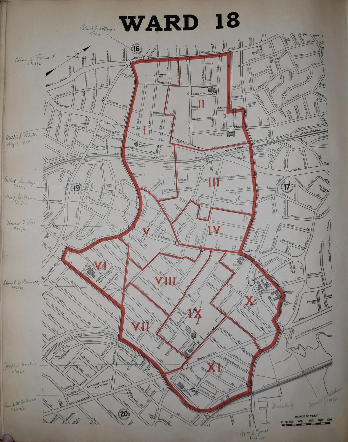 Ward 18 Map 1921