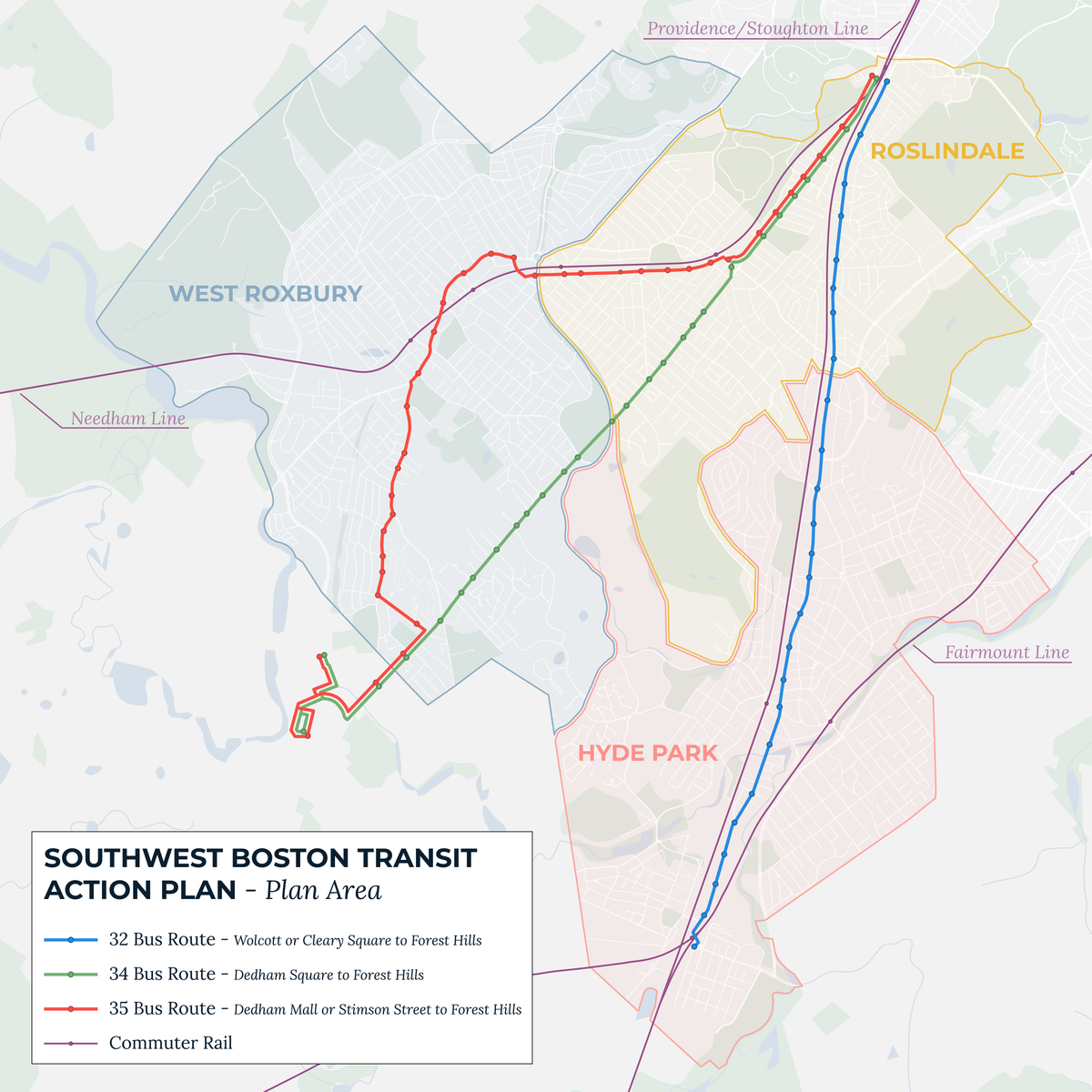 Southwest Boston Transit Action Plan_Map