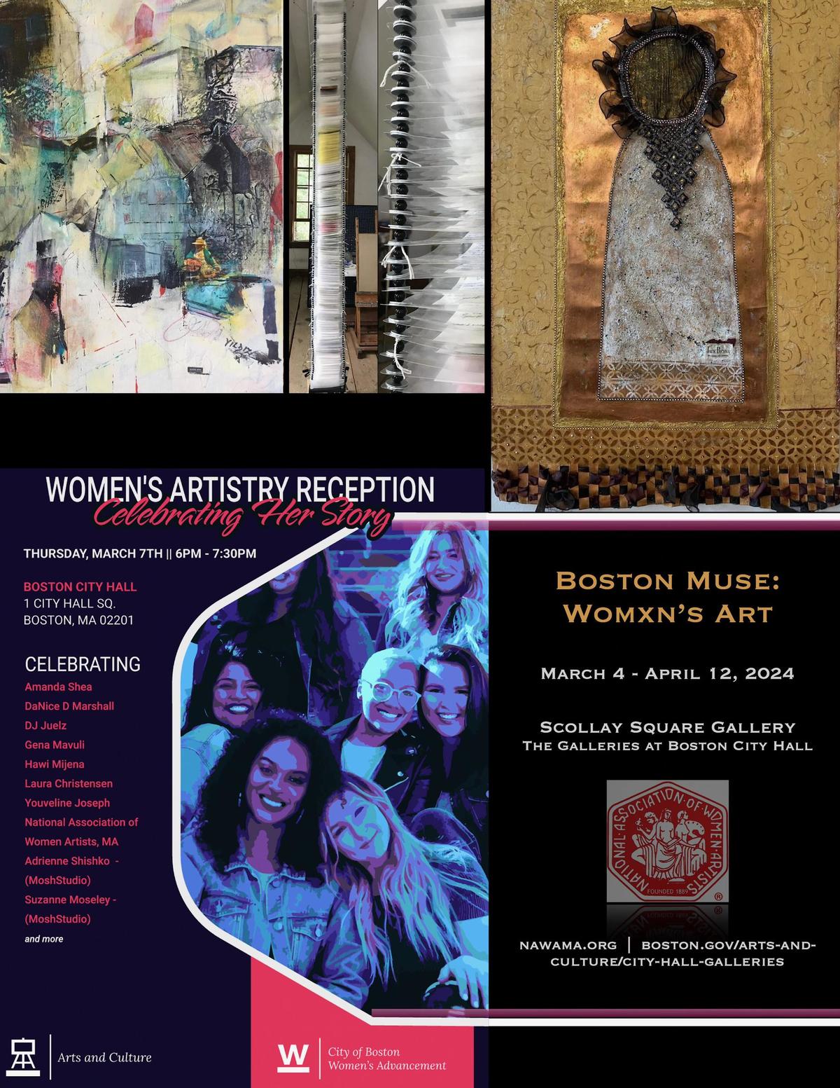 Boston Muse: Womxn’s Art by NAWAMA Flyer