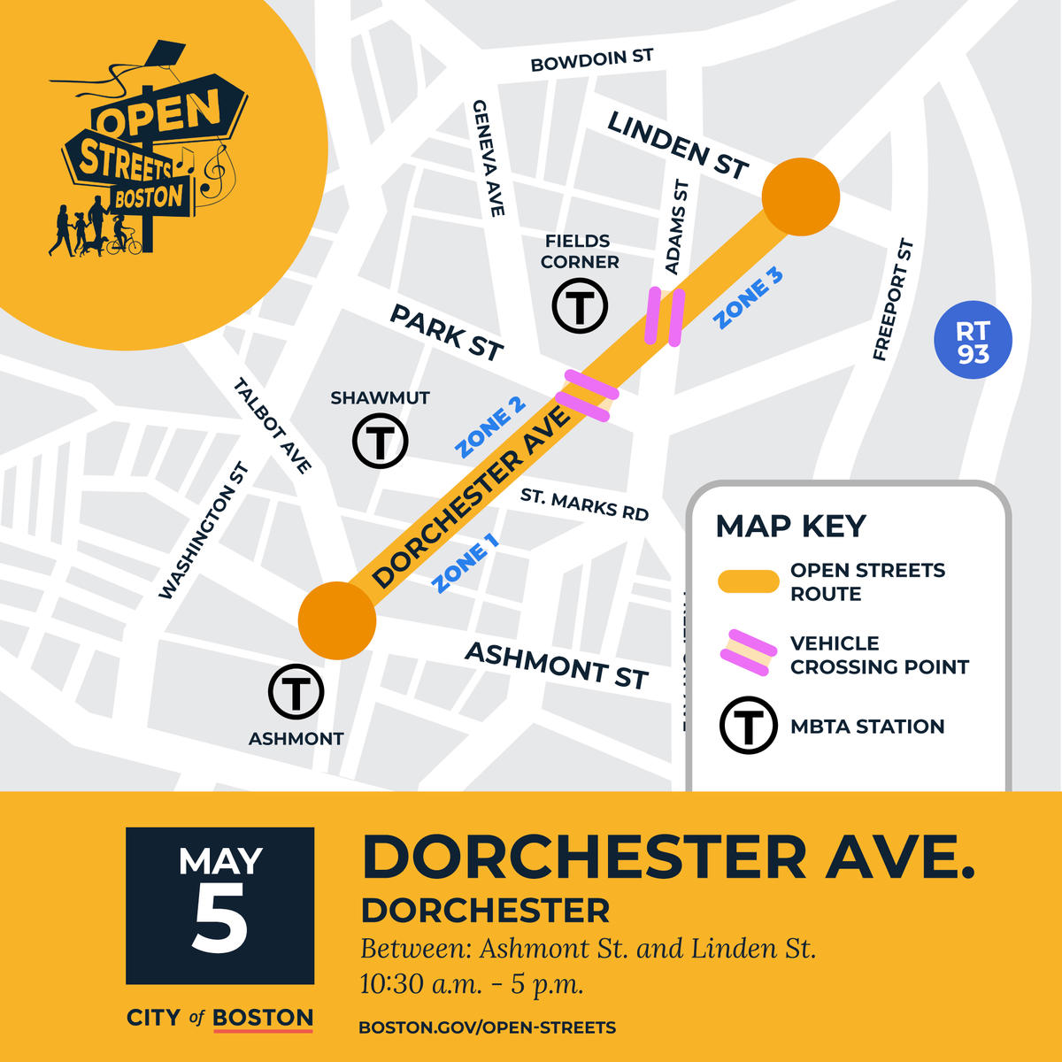 Open Streets Dorchester Map