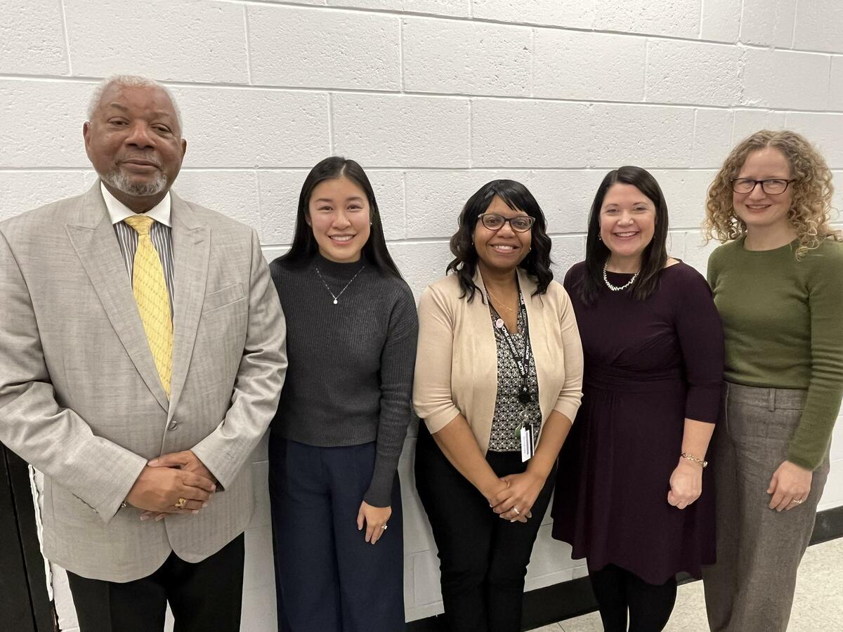 President and CEO of Elder Healthcare Disparities Coalition Mr. Ronald Lammy, Age+ Director of Planning and Grantmaking Ava Portella, Mass College of Pharmacy and Health Services Center for Research and Discovery Dean Dr. Keri Griffin, Age+ Commissioner Emily Shea, Age+ Senior Director of Programs and Partnerships Melissa Carlson 