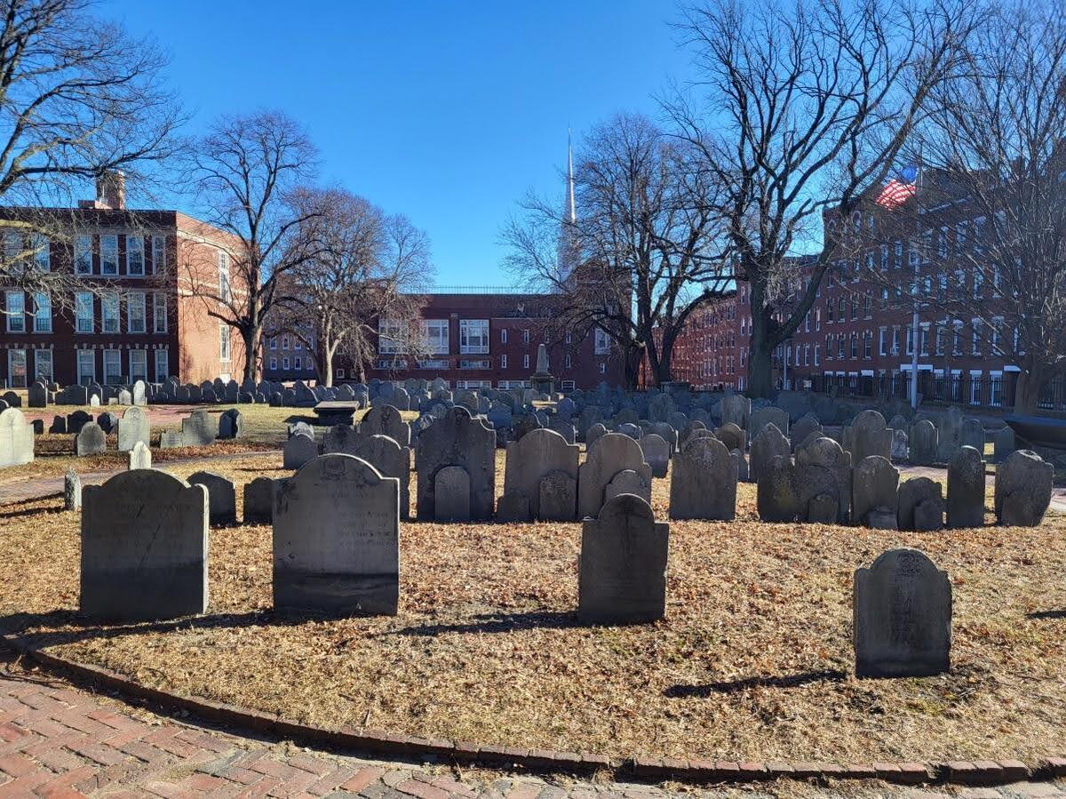 Copps hill gravestones